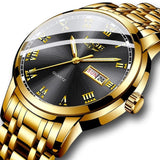 Awesome Waterproof Gold Stainless Steel Watch Bellissimo Deals