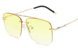 Big Square Rimless Sunglasses Bellissimo Deals