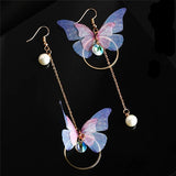 Butterfly Rhinestone Earrings Bellissimo Deals