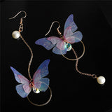 Butterfly Rhinestone Earrings Bellissimo Deals