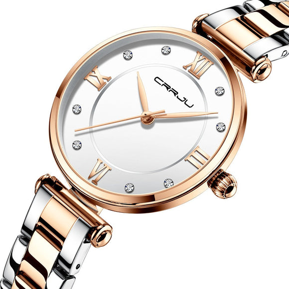 Crystal Rose Gold Wrist Watches Bellissimo Deals