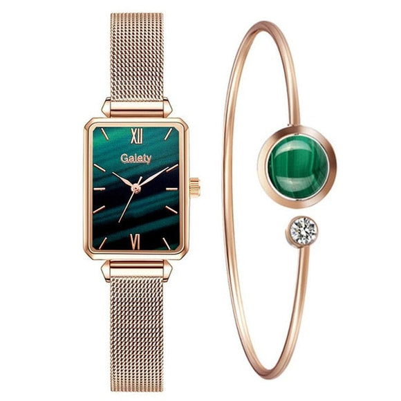 Fashion Women Square Watches Bracelet Bellissimo Deals