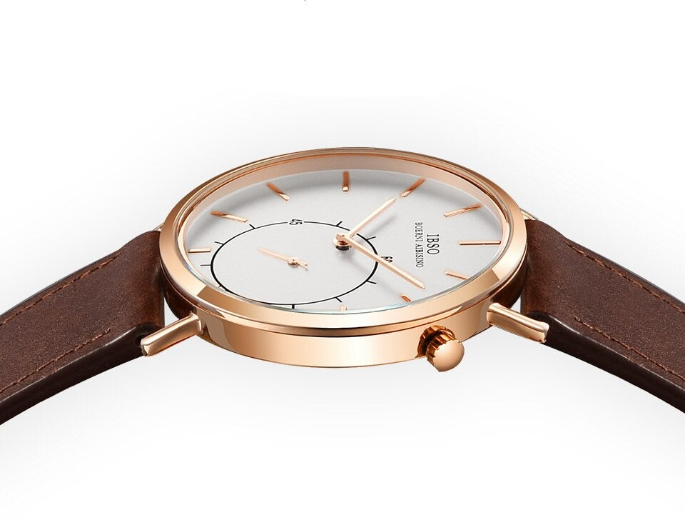 New Business 8 MM Ultra-thin Quartz Wristwatch 6651-Bellissimo Deals
