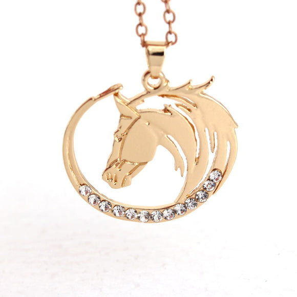 Horse Head Shape Necklace Bellissimo Deals
