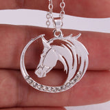 Horse Head Shape Necklace Bellissimo Deals