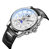 Luxury Chronograph Leather Wristwatch 2023 Bellissimo Deals