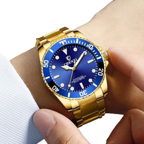 Luxury Gold Men Unique Watch