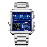 Luxury Men's Watch Dial Display Square Watch Bellissimo Deals