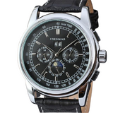 Moon Phase White Dial Watch Bellissimo Deals