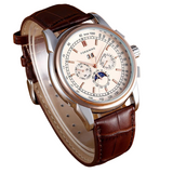 Moon Phase White Dial Watch Bellissimo Deals