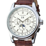 Moon Phase White Dial Watch Bellissimo Deals