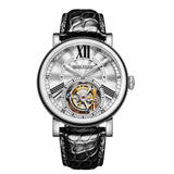 Tourbillon: Elegant Automatic Watch with Alligator Leather Strap RGA1999 Bellissimo Deals