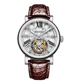 Tourbillon: Elegant Automatic Watch with Alligator Leather Strap RGA1999 Bellissimo Deals
