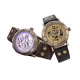 Unique Vintage Bronze Hollow Automatic Mechanical Watches Bellissimo Deals